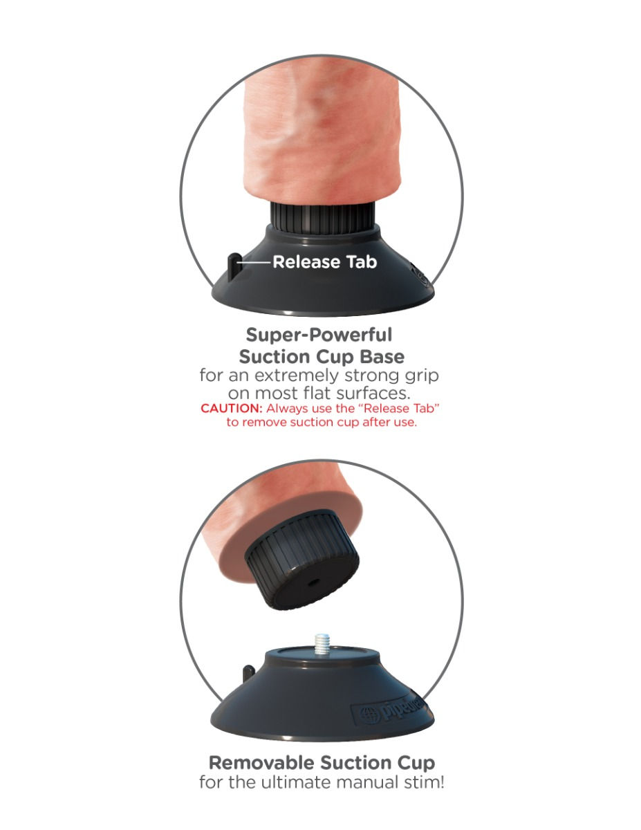 Thumbnail: King Cock | 9" Vibrating Cock | Light