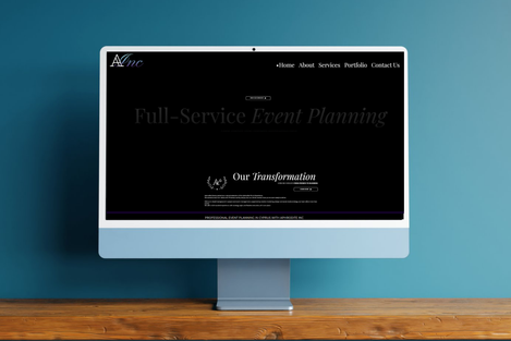 Event Planning Website Design | Aphrodite Inc | Mels Digital