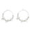 Thumbnail: Gold and white flower hoops