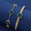 Thumbnail: Green bangle and bracelet set 