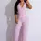 Thumbnail: PINK WRINKLE TEXTURED CROP SET
