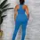 Thumbnail: IBIZA BLUE CROP TOP & RUCHED SET