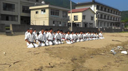 Practicing Karate