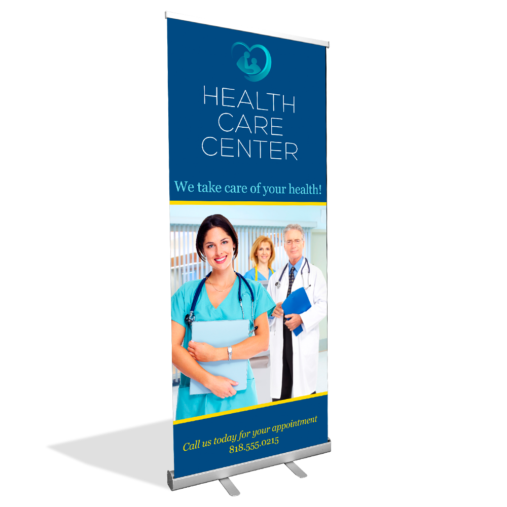Standard Retractable Banner Stand - 33x81