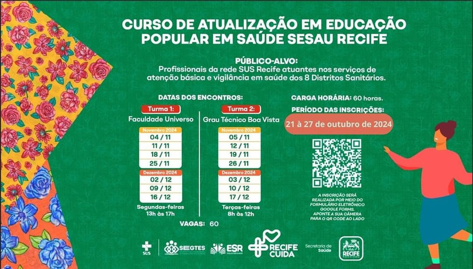 Curso de Atualização em Educação Popular em Saúde SESAU