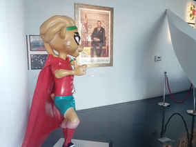 جولة تفقدية لصحفيين من عدة دول فى متحف كرة القدم المغربية
الرباط .. أحمد حسن