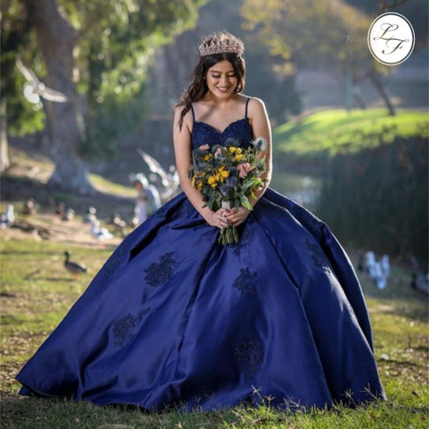 Vestido de Quinceanera Navy Blue