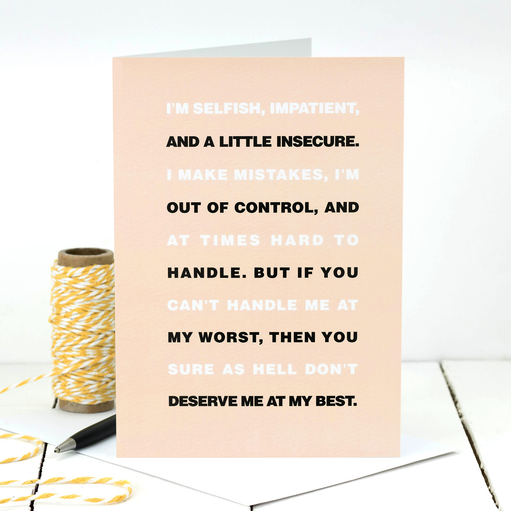 At My Best Marilyn Monroe Quote Card