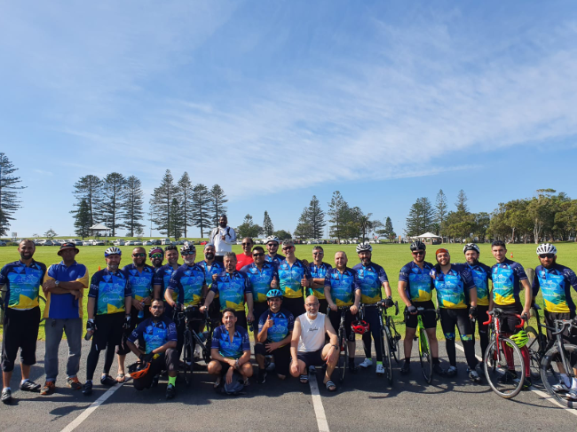 AFD President cycles to help raise funds for Syrian Refugees