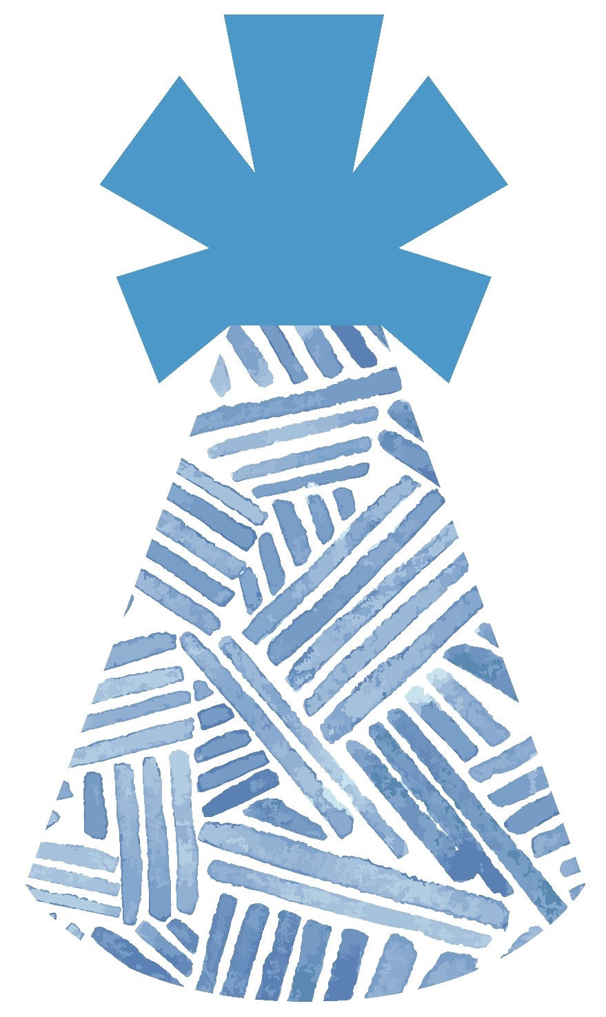 BLUE LINES PARTY HAT