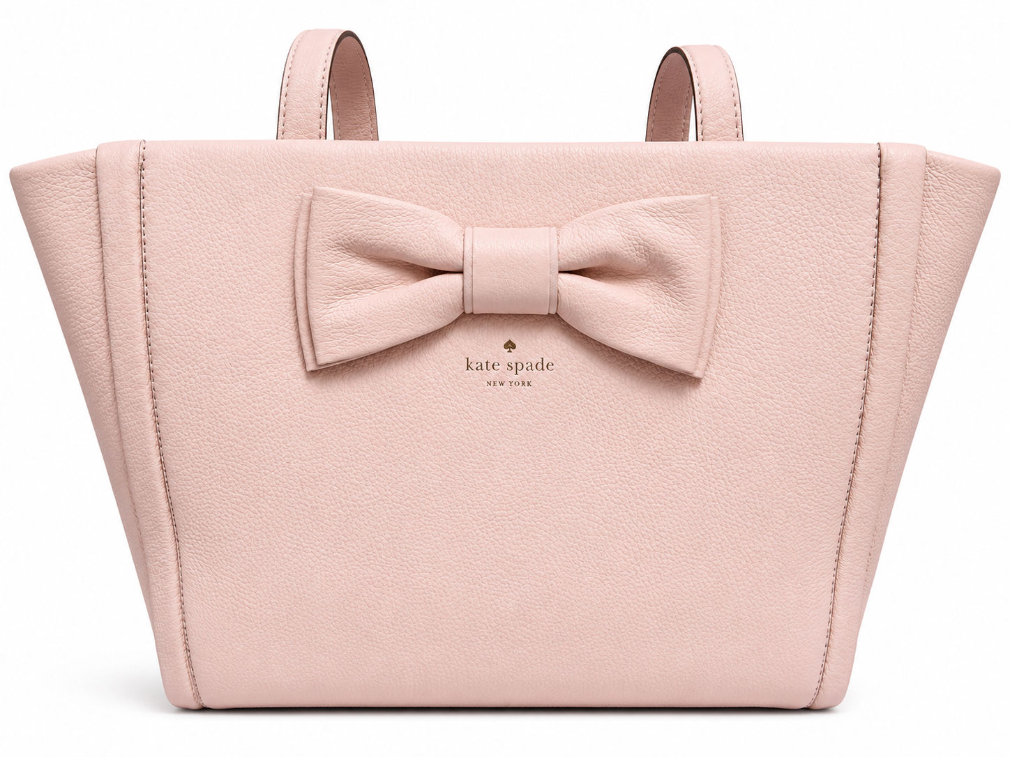 Kate Spade Pink Tote Bag NWT/Bow Pebbled Leather Designer Handbag