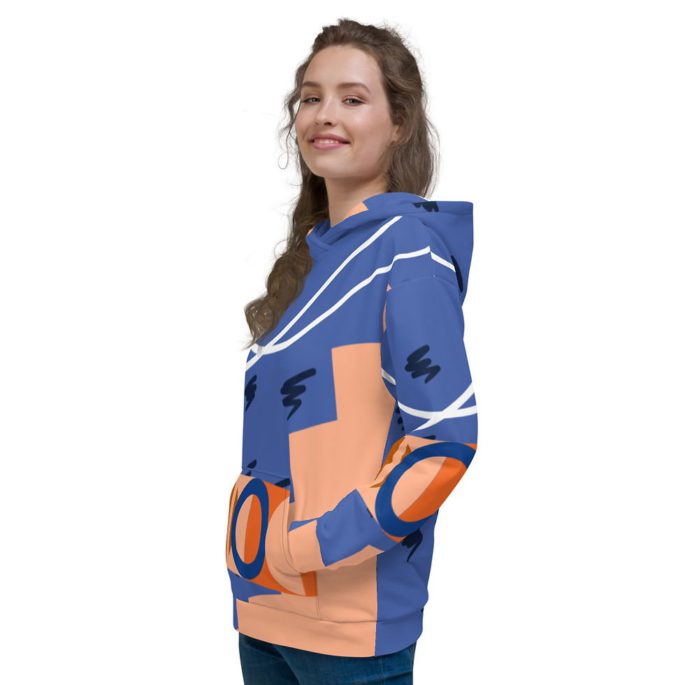 Thumbnail: Just Olivia Abstract Unisex Hoodie