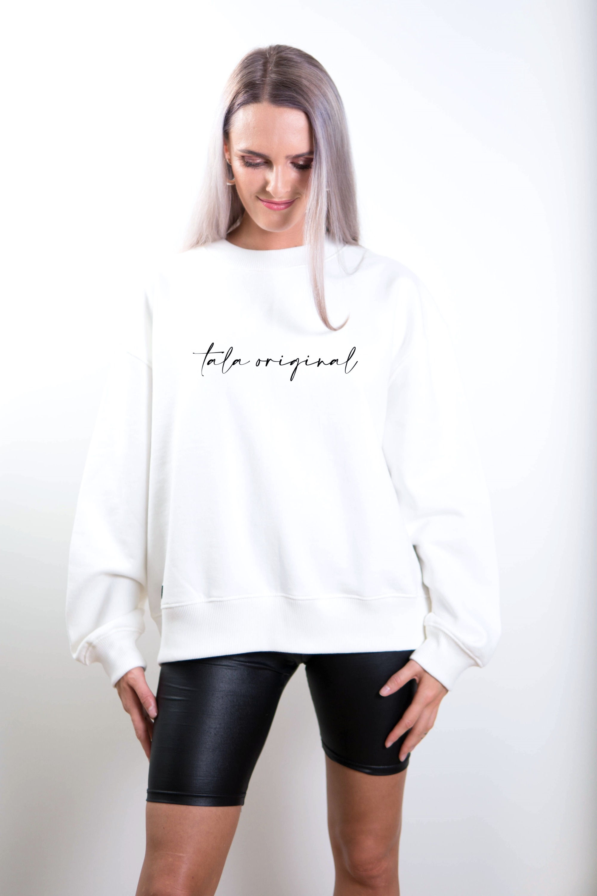 Tala Original Women's Organic Cotton dropped shoulder Sweatshirt