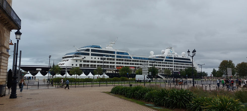 Azamara Cruise Ship docked in Bordeaux, France