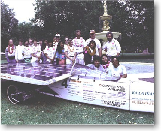 Konawaena's solar car team