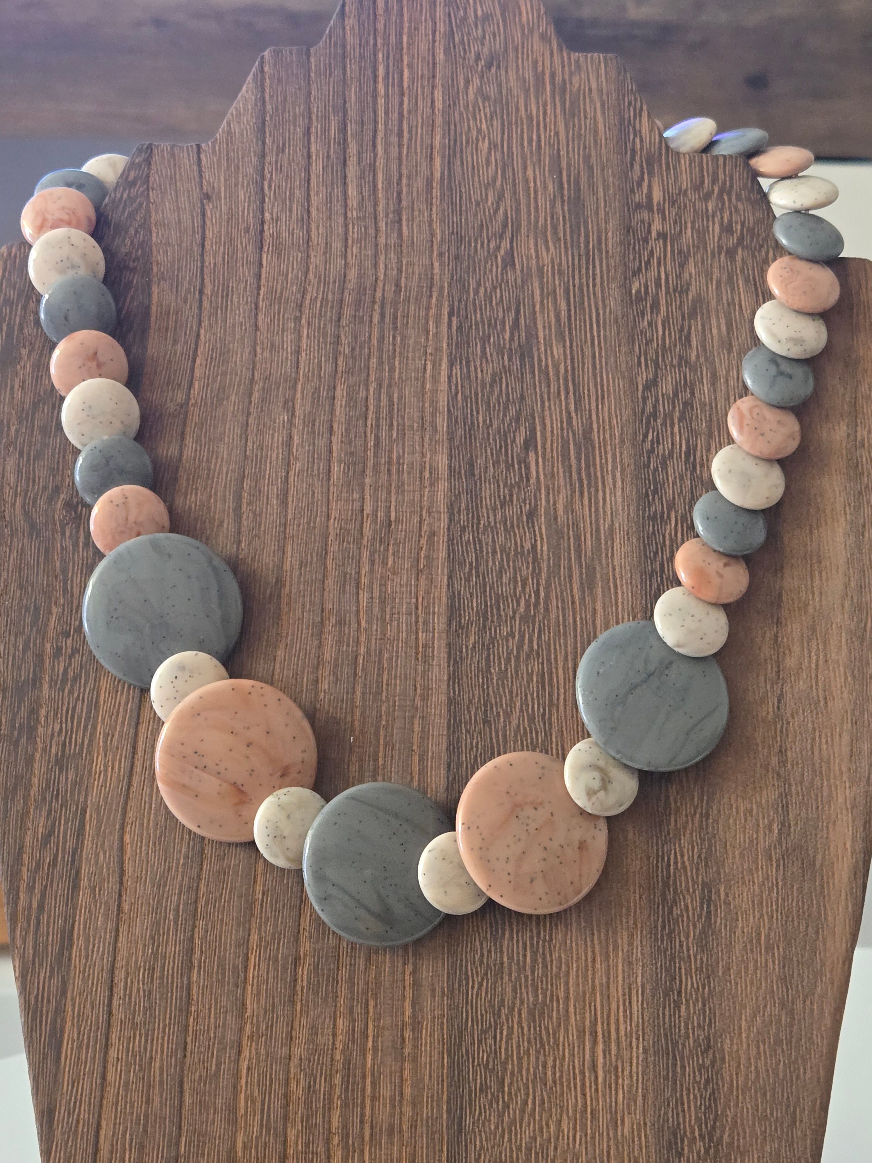 Vintage faux stone necklace