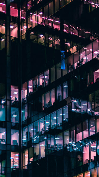 Commercial Building at Night