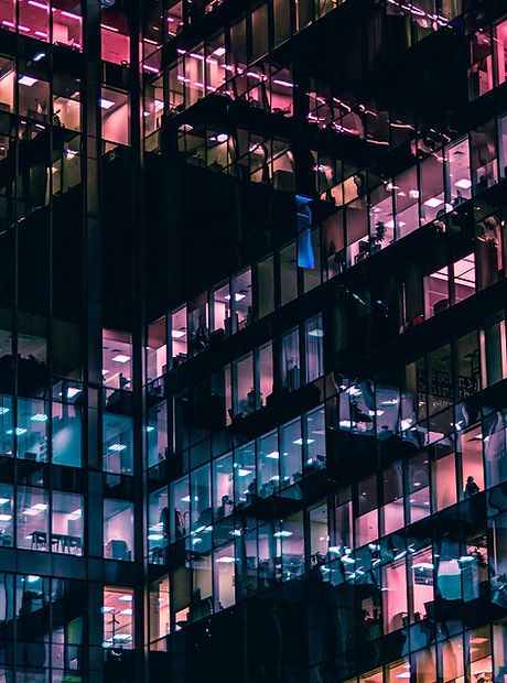 Commercial Building at Night