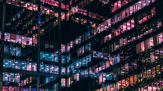 Commercial Building at Night