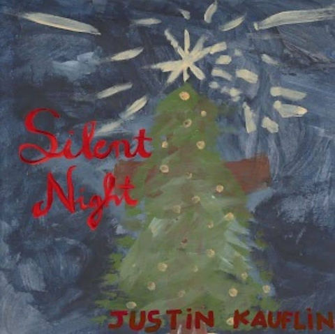 Silent Night - Christmas tree superimposed over cross