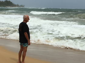 Frank Kauflin at the beach, Hawaii