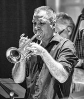 Pete Allison on trumpet