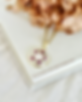 Large Gold Necklace - Erica Fynbos (White)