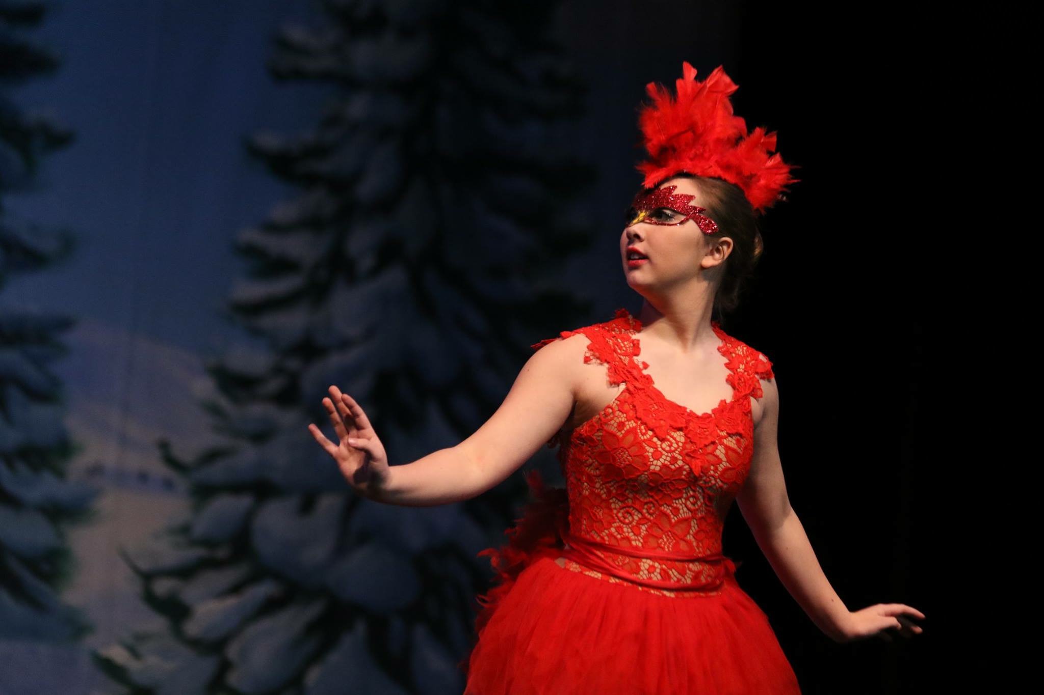 Olivia as our Red Bird