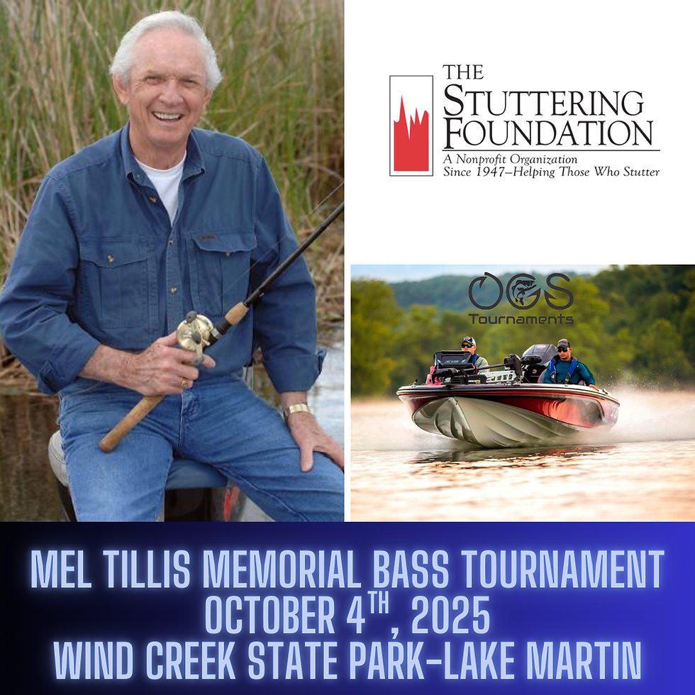 Mel Tillis Memorial Bass Tournament Benefiting The Stutter Foundation
