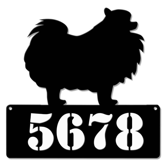 Personalized Pomeranian Address Sign