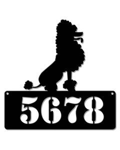 Personalized Poodle AddressSign