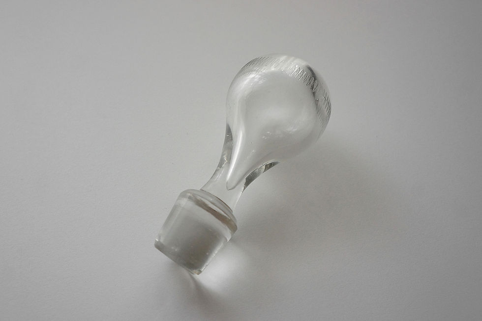 Thumbnail: Wine Decanter With Stopper / Crystal / Late1800s FRANCE