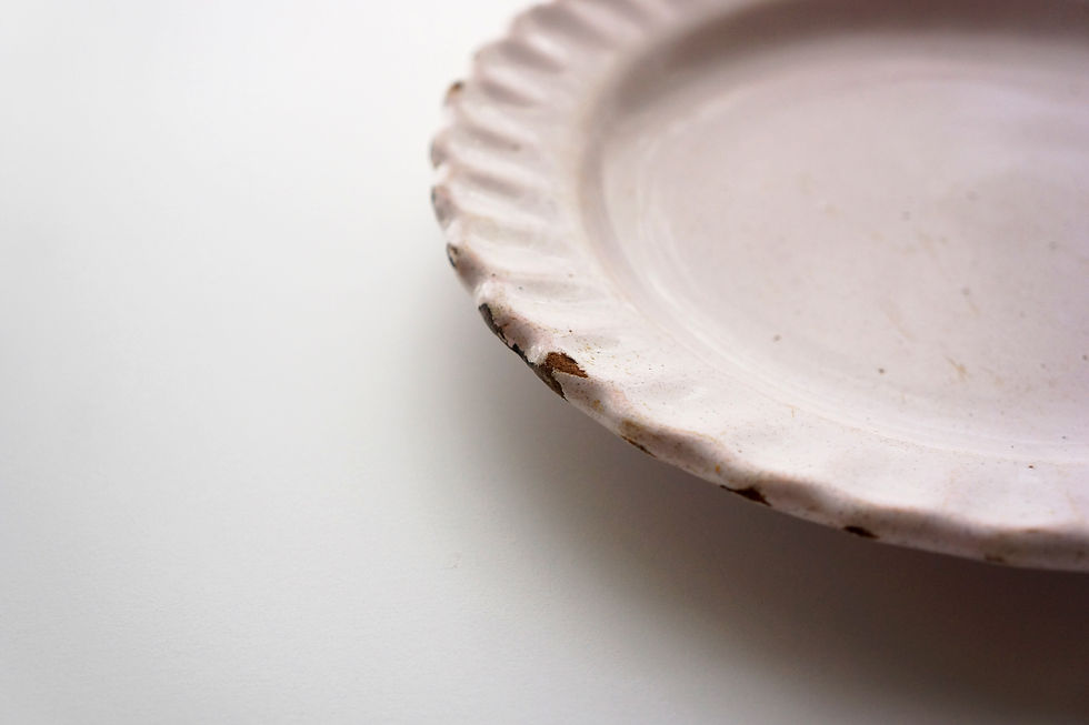 Thumbnail: Side Plate Scalloped Pattern / Moustiers or Varages / FRANCE 1700s