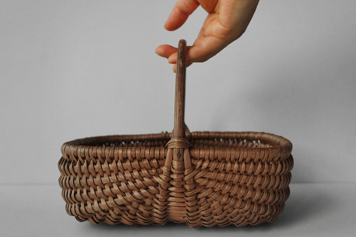 Vintage Small Basket / Osier / 1930- FRANCE