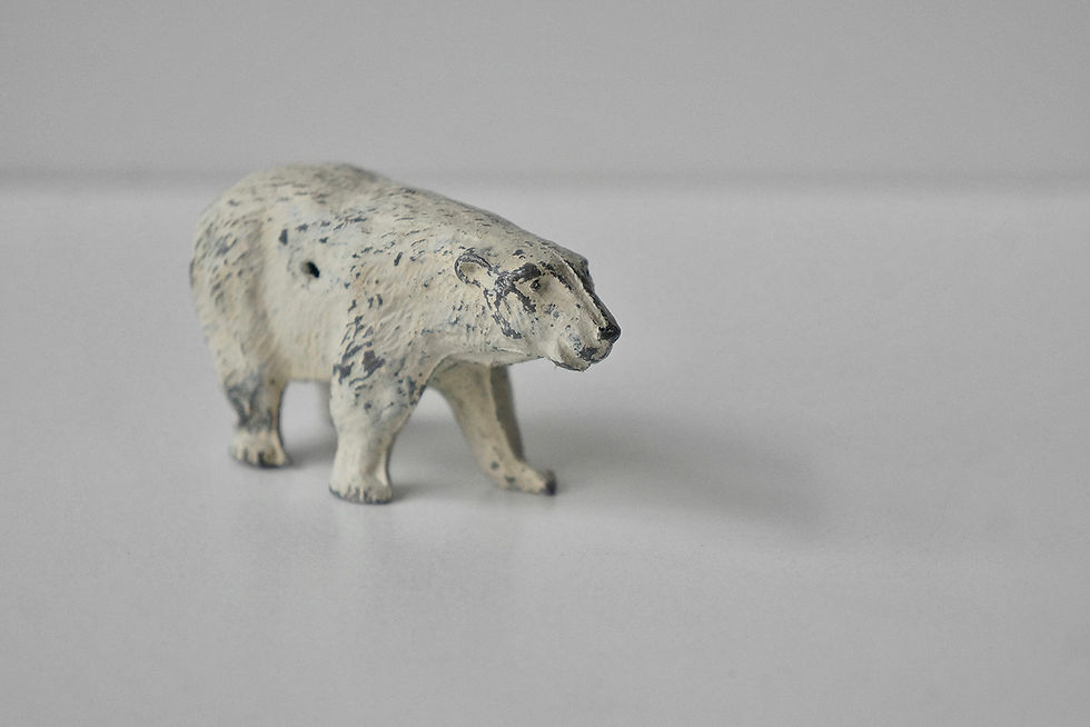 Thumbnail: Vintage Lead Polar Bear / -1930 ENGLAND