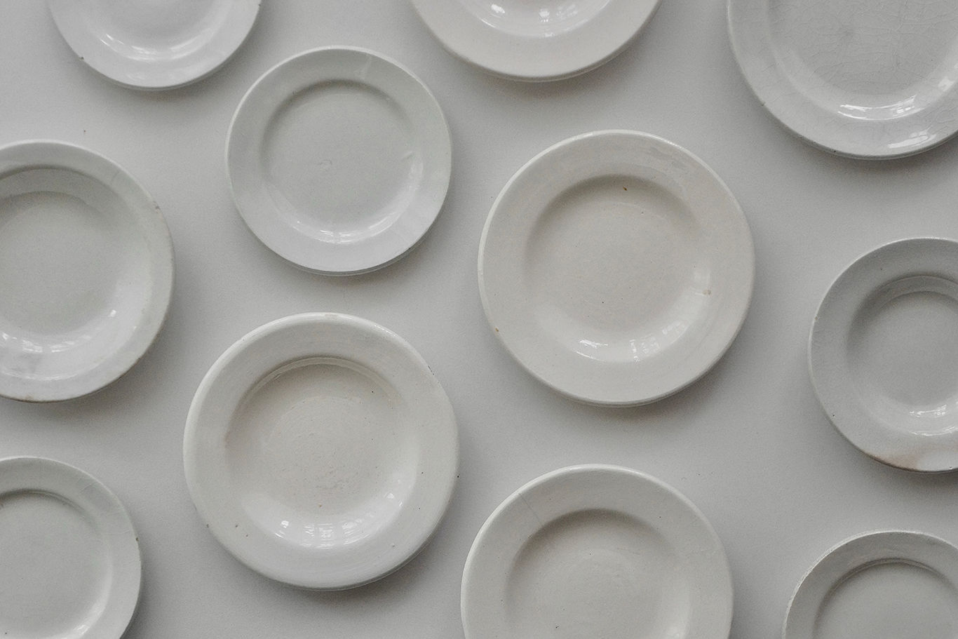 Dinette / Faience Blanche / 1800s FRANCE