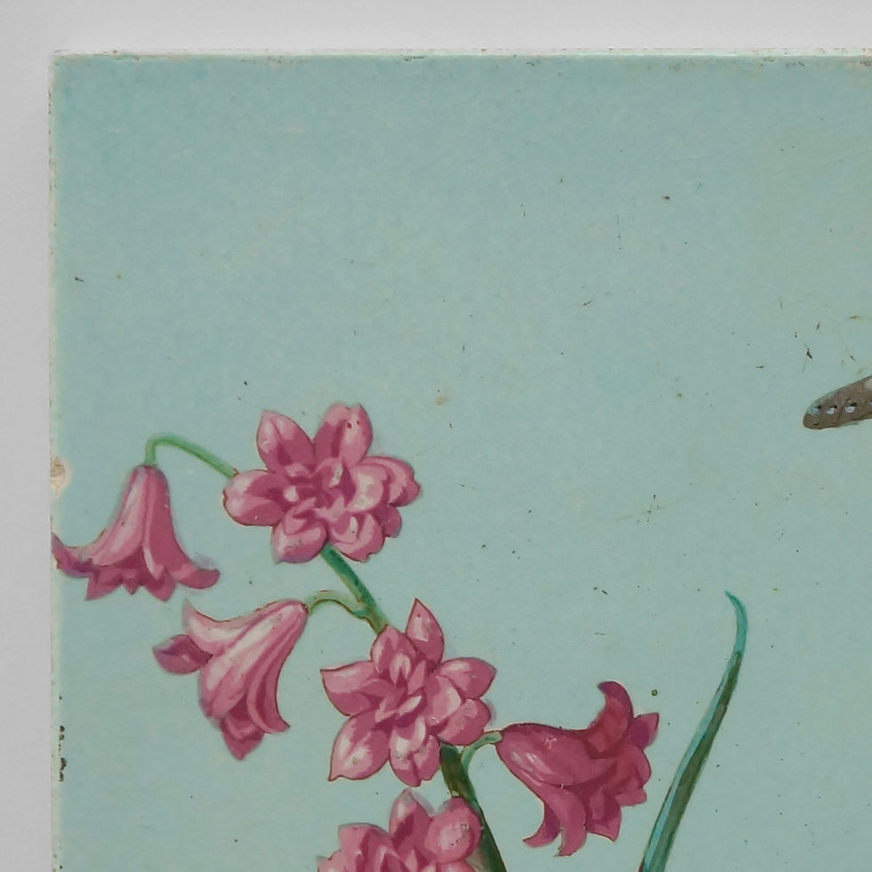 Thumbnail: Rare Collage Tile / Creil et Montereau / 1867-76 FRANCE