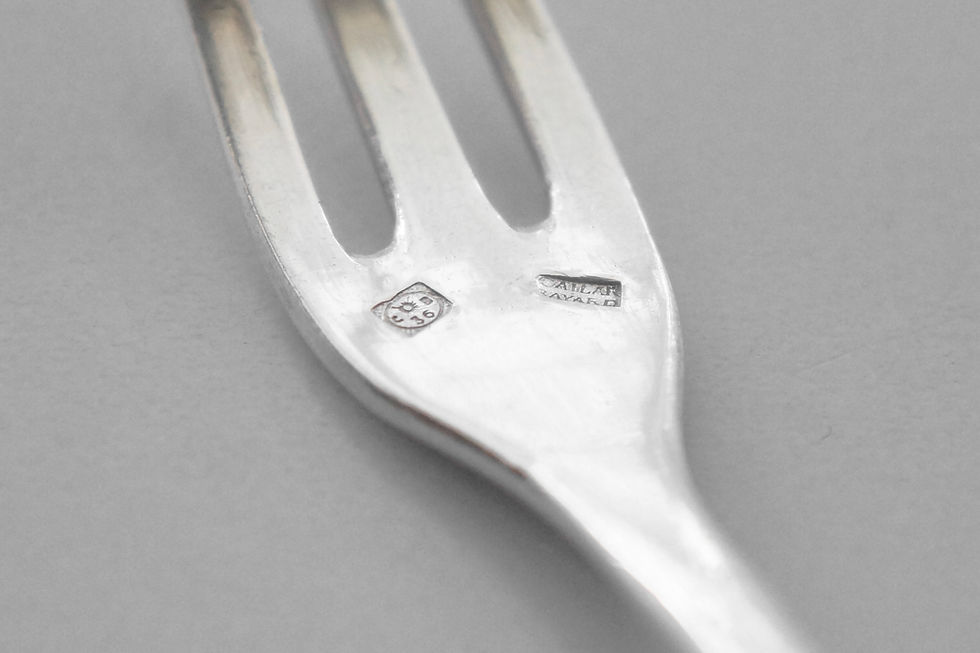 Thumbnail: Dessert Fork / Cailar Bayard / CB36 / 1848-1912 FRANCE