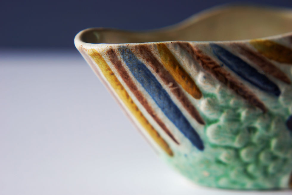 Thumbnail: Rare Prattware Sauceboat / Duck / Staffordshire or Yorkshire / 1780-1800 ENGLAND