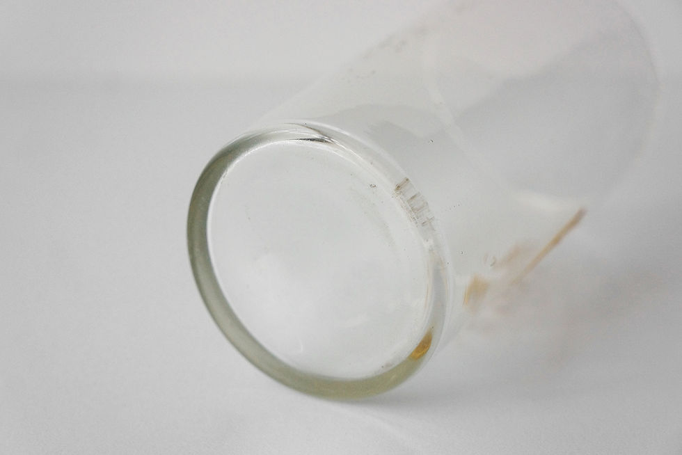 Thumbnail: Antique Crystal Tumbler / Enamelled "C" / 1800s FRANCE