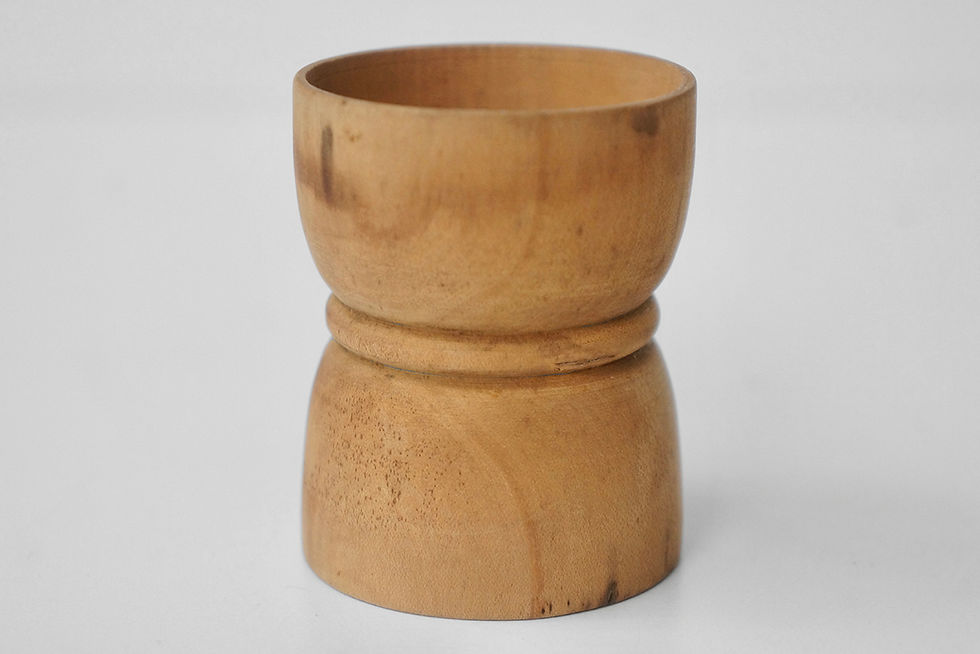 Thumbnail: Vintage Wooden Egg Cup / 1930- FRANCE