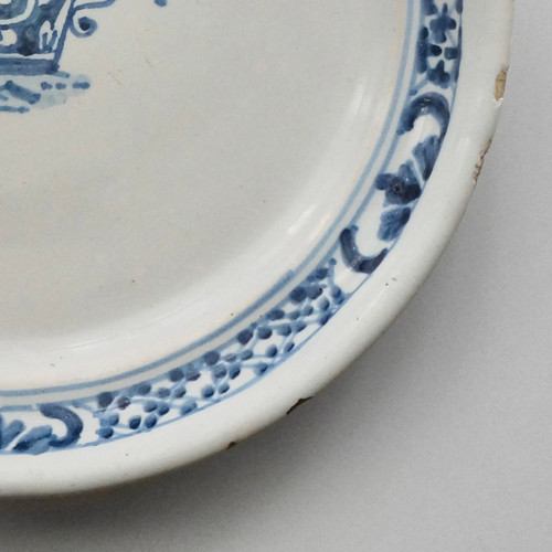 Rare Shallow Plate / Rouen / 1800s FRANCE | higurashi