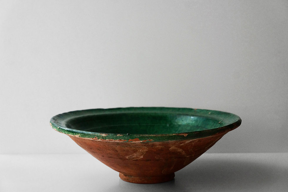 Thumbnail: Omelet Plate / Terre Cuite Vernissée / 1800s FRANCE