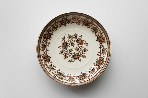 Chocolate Cup & Saucer / Sarreguemines U&C / Oriental / 1860