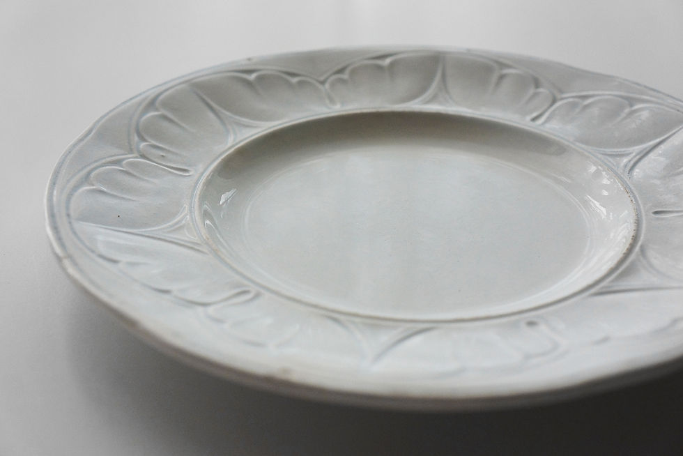 Thumbnail: Rare Dessert Plate / Gien Geoffroy et Cie / 1860-71 FRANCE