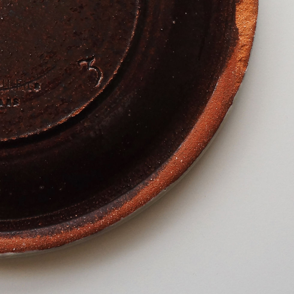 Thumbnail: Rare Flat Plate / Cul Noir / Trutteau Orleans / 1800s FRANCE