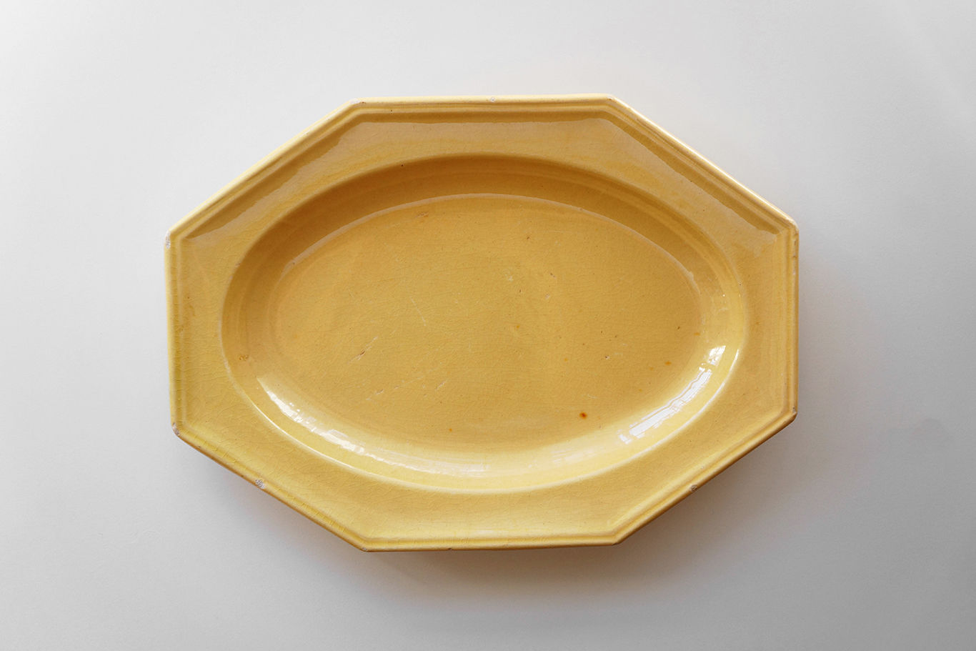 Rare Octagonal Plate / Apt / 1850- FRANCE