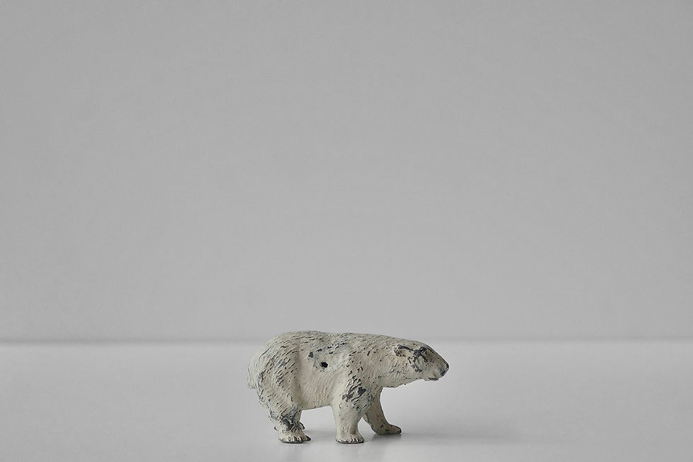 Thumbnail: Vintage Lead Polar Bear / -1930 ENGLAND