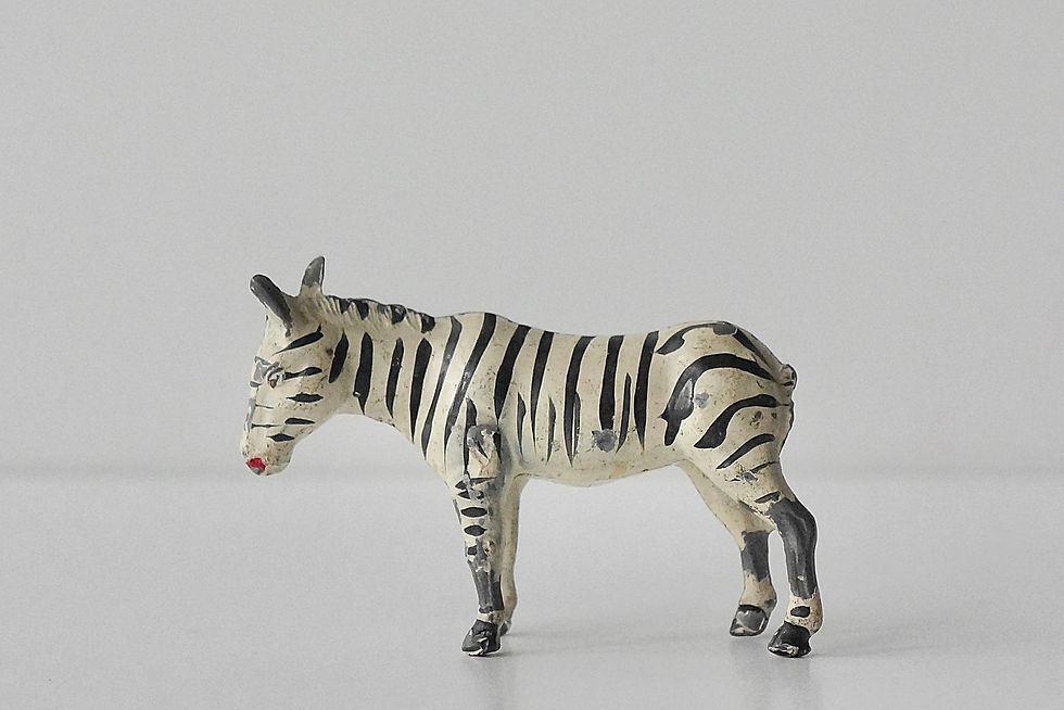 Thumbnail: Vintage Lead Zebra / Blancherie Freres / -1930 FRANCE