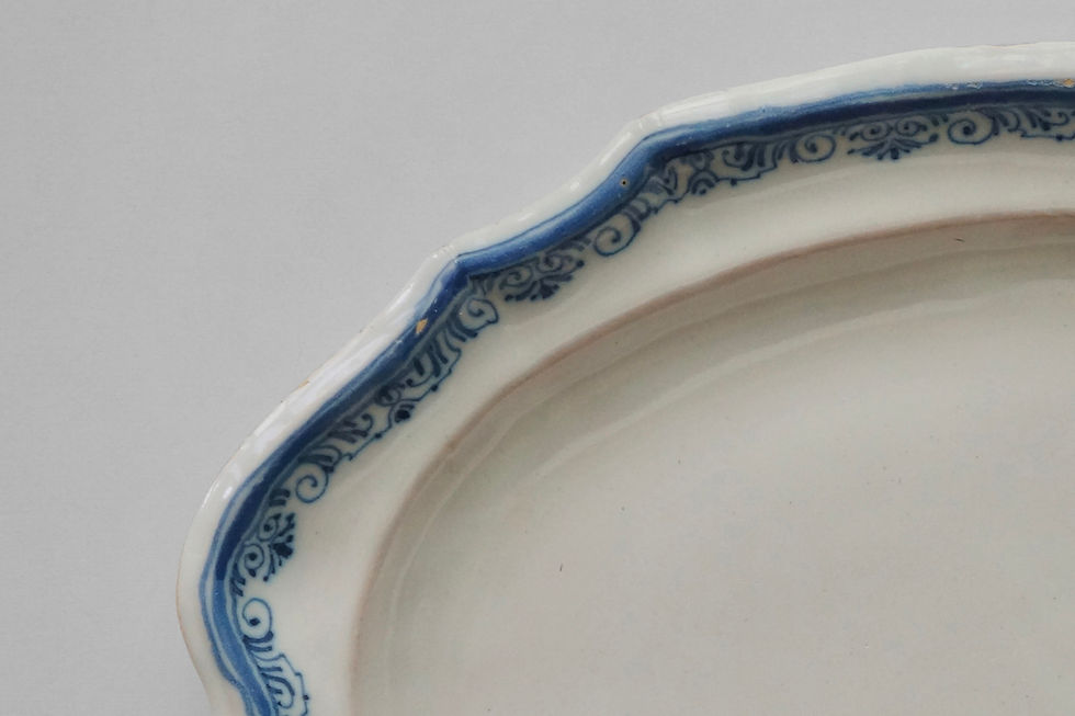 Thumbnail: Oval Dish / Faience Blanche / Moustiers / 1700s FRANCE